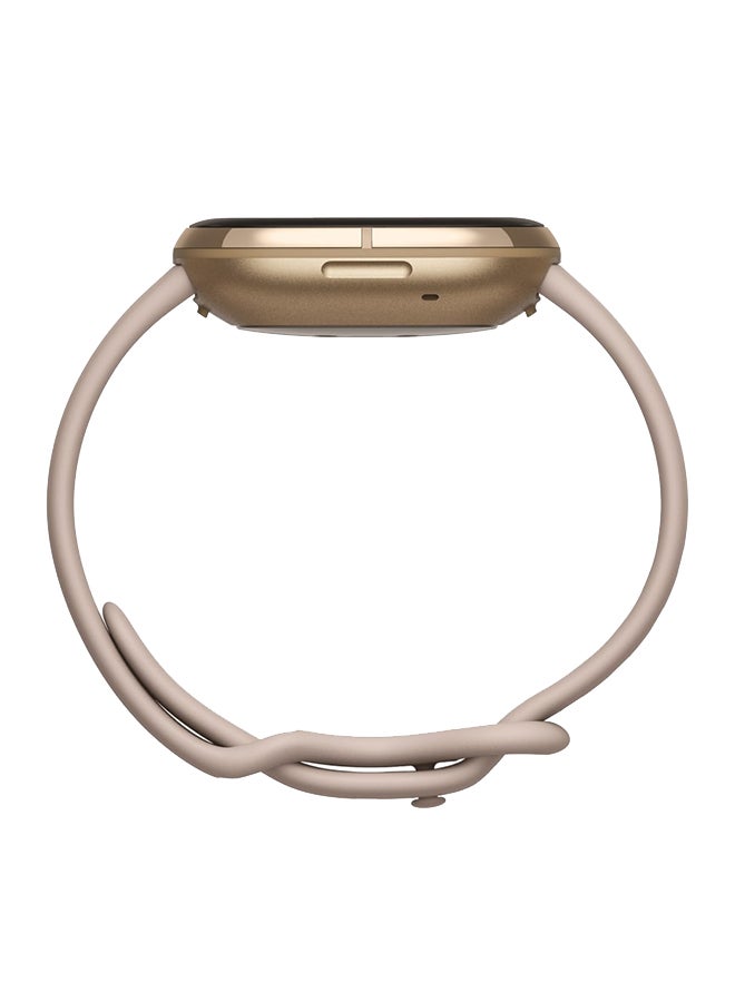 Fitbit Sense, Advanced Smartwatch With Tools For Heart Health, Stress Management And Skin Temperature Trends Lunar White/Soft Gold Stainless Steel - Image 4