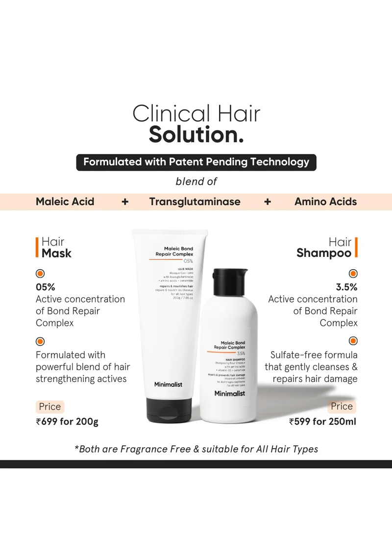 Minimalist Skincare Maleic Bond Repair Complex 05% Hair Mask