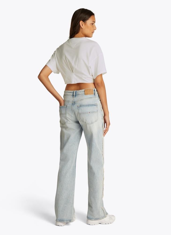 TOMMY JEANS Tie Waist Crew Neck T-Shirt  - Image 2