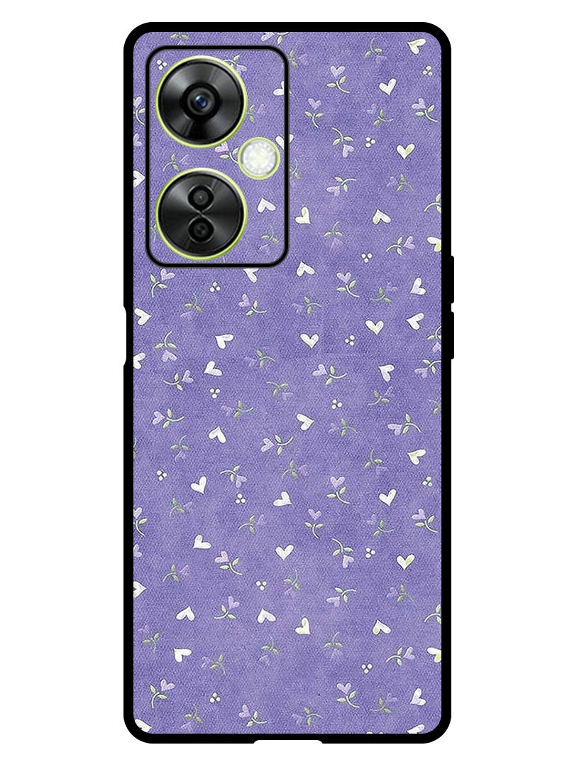 Theodor Protective Case Anti Scratch Shock Proof Bumper Cover For OnePlus Nord CE 3 Lite Hearts Purple Background - Image 1