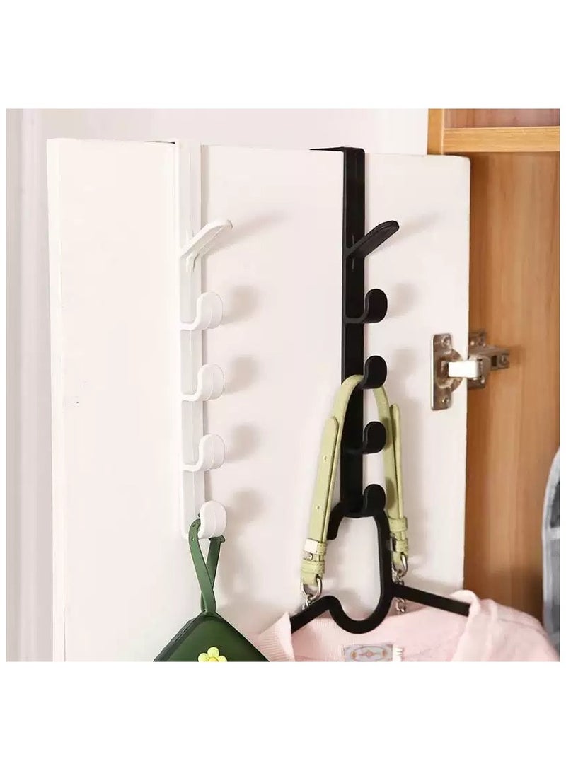 Sunspire 5-Tier Door Hook Organizer Hooks Backpack Tote Door Hooks, Set of 2 (Black)  - Image 3