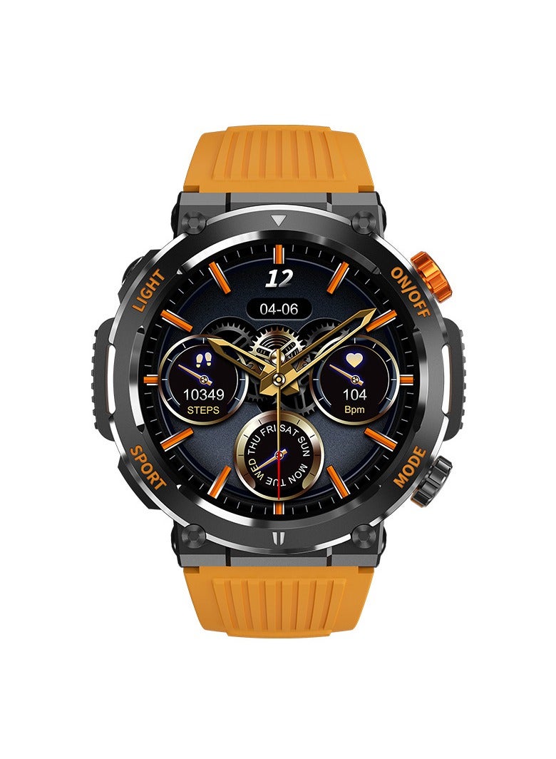 SKT Shiketro HT17 Smartwatch with Heart Rate, Bluetooth Calling, and Compass for Outdoor Sports