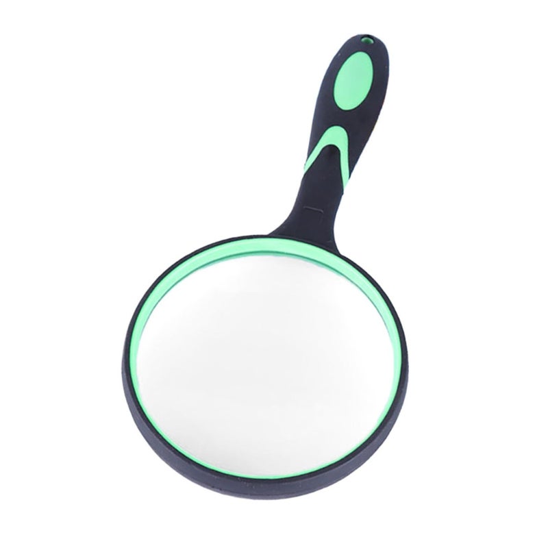 Rubber Drop Resistant Handheld Magnifying Glass Thick Glass Lens For Reading Observation And Hanging Portable Magnifier For Seniors And Hobbyists - Image 2