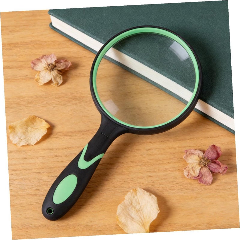 Rubber Drop Resistant Handheld Magnifying Glass Thick Glass Lens For Reading Observation And Hanging Portable Magnifier For Seniors And Hobbyists - Image 3