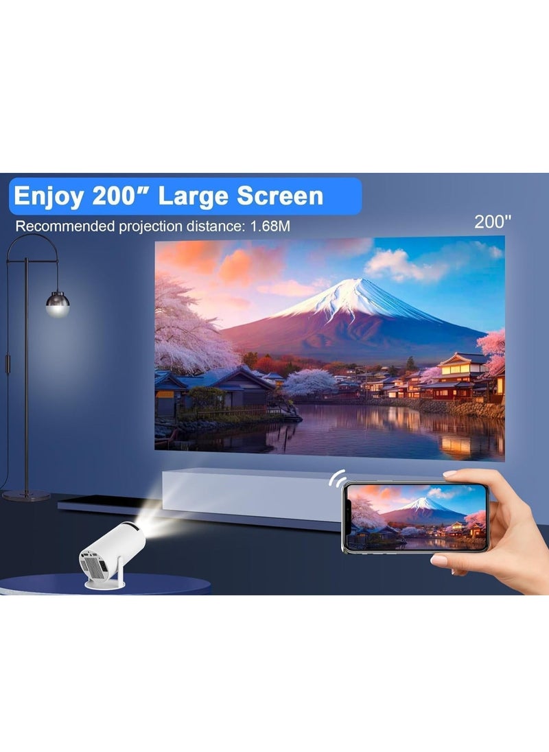 ELTRAZONE HY300 Auto Keystone Correction Portable 4K Projector | 200 ANSI Smart Projector with 2.4/5G WiFi, Bluetooth 5.0, 130-Inch Screen, 180° Flip | Perfect for Home & Office Use | High-Quality HD Display, Easy Setup & Versatile Viewing  - Image 4