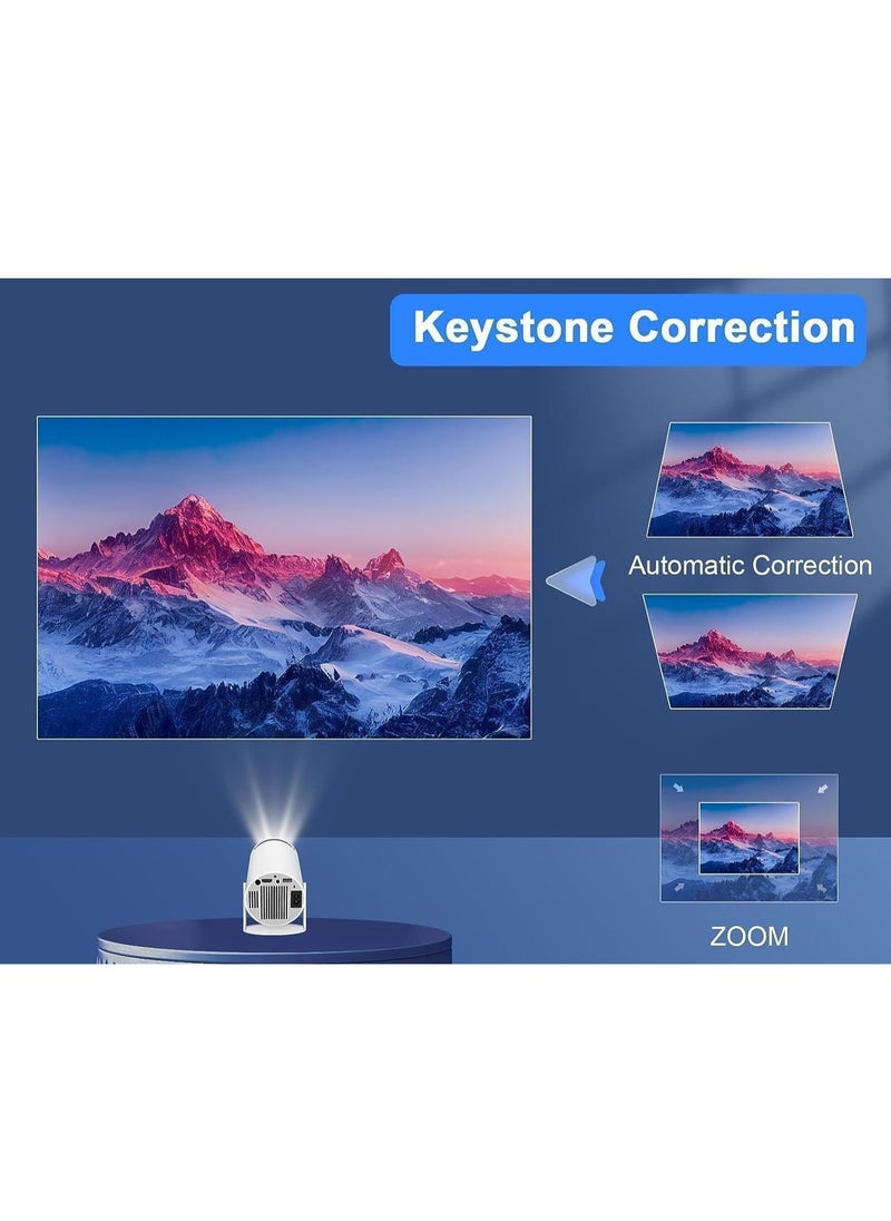 ELTRAZONE HY300 Auto Keystone Correction Portable 4K Projector | 200 ANSI Smart Projector with 2.4/5G WiFi, Bluetooth 5.0, 130-Inch Screen, 180° Flip | Perfect for Home & Office Use | High-Quality HD Display, Easy Setup & Versatile Viewing  - Image 5