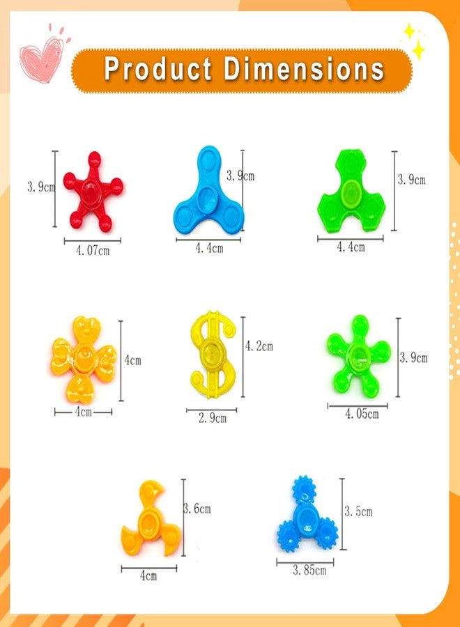 Sqlhrke 70 Pack Mini Fidget Spinner Toys,Stress Relief Sensory Toys,Birthday Gifts Party Favors for Kids Teens Adults,Christmas Goodie Bag Stuffers,Canival Treasure Box Toy for Classroom Prizes Supplies - Image 2