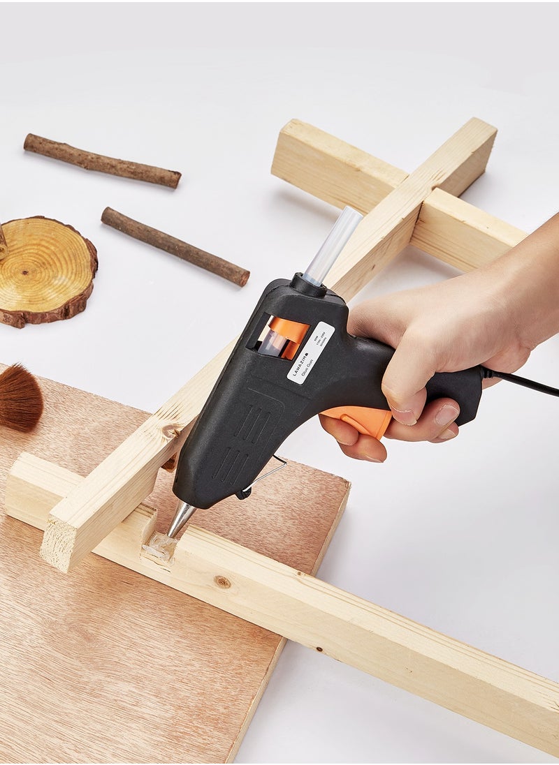 LAWAZIM Glue Gun -60Watts Black- Crafting and Repair Tool - Electric Hot Melt Precision Adhesive Glue Stick Gun for Office Art School Projects and Home Repairs -for DIY Industrial and Professional Use  - Image 4