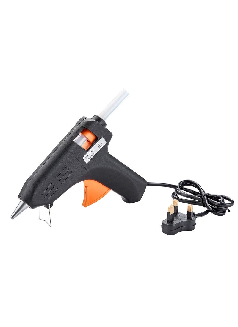 LAWAZIM Glue Gun -60Watts Black- Crafting and Repair Tool - Electric Hot Melt Precision Adhesive Glue Stick Gun for Office Art School Projects and Home Repairs -for DIY Industrial and Professional Use  - Image 1