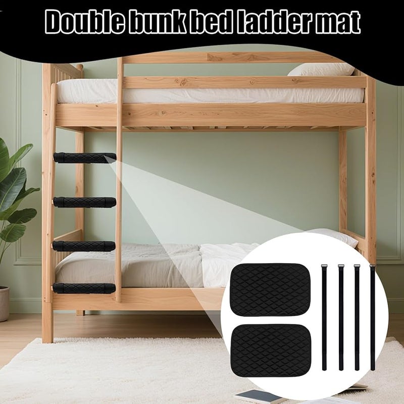4 Pack Non Slip Ladder Pads Comfortable Foot Support for Loft Bed Dorm RV Home Indoor Outdoor Camping - Image 3