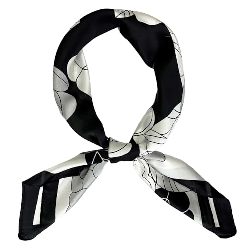 FONYVE Silk Scarfs for Women Lightweight, Fashion Head Scarf, Satin Hair Wrap for Sleeping 27.5 × 27.5 inches - Image 1