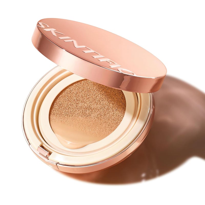 SKINTIFIC Cushion Foundation  Cover All Perfect Air Cushion  SPF 35 PA  OilControl Waterproof Fondation Sweatproof Matte Finish Poreless Foundation Flawless BB Cream CC Cushion Makeup 
