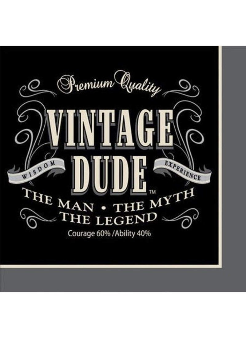 CREATIVE CONVERTING Creative Converting 16 Count Vintage Dude Beverage Napkins 