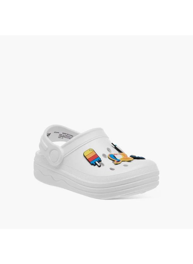 Disney Boys Donald Duck Applique Clogs with Backstrap