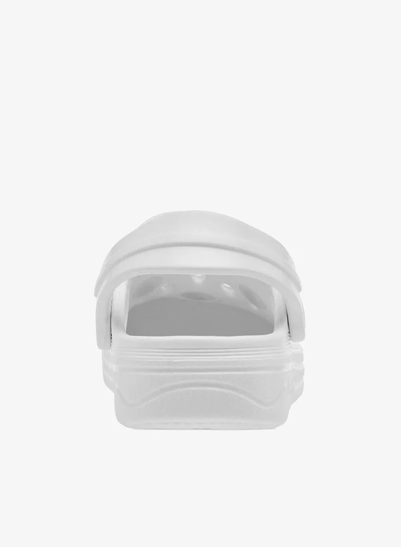 Disney WHITE Boys Donald Duck Applique Clogs with Backstrap  | Best Price UAE