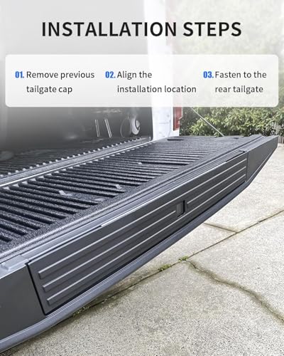 KARPAL Tailgate Molding Trim Compatible with Ford F150 2015-2020, Flexible Flex Step Cap Top Trim Protector Cover w/Release Button, Replaces FL3Z9940602B FO1904135 - Image 5