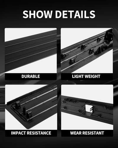 KARPAL Tailgate Molding Trim Compatible with Ford F150 2015-2020, Flexible Flex Step Cap Top Trim Protector Cover w/Release Button, Replaces FL3Z9940602B FO1904135 - Image 3