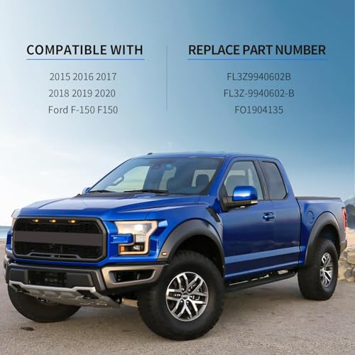 KARPAL Tailgate Molding Trim Compatible with Ford F150 2015-2020, Flexible Flex Step Cap Top Trim Protector Cover w/Release Button, Replaces FL3Z9940602B FO1904135 - Image 2