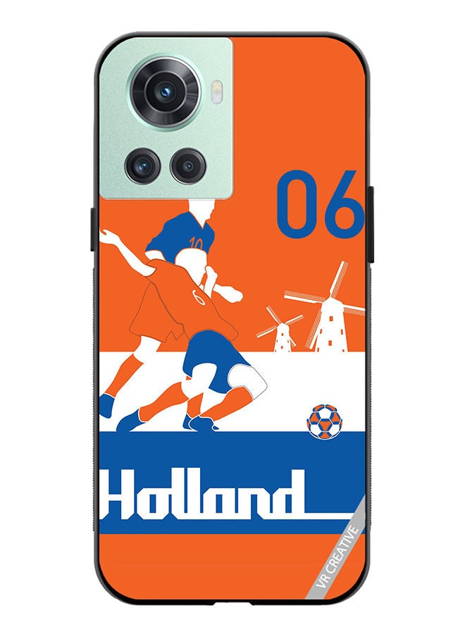 VR CREATIVE Protective Case Cover For OnePlus 10R Holland Football Soccer Players Design Multicolour - Image 1