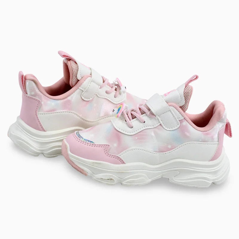 Our kids Girls Leather Sneakers – Cute Unicorn Design - Image 2