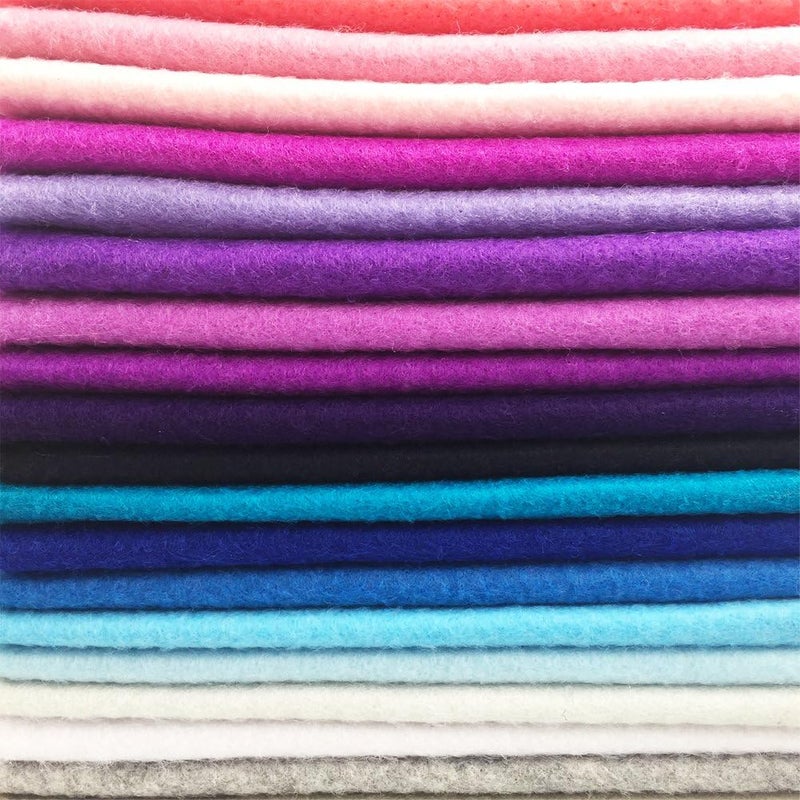 flic-flac 42pcs1.4mm Thick Soft Felt Fabric Sheet Assorted Color Felt Pack DIY Craft Sewing Squares Nonwoven Patchwork (10cm * 10cm) - Image 4