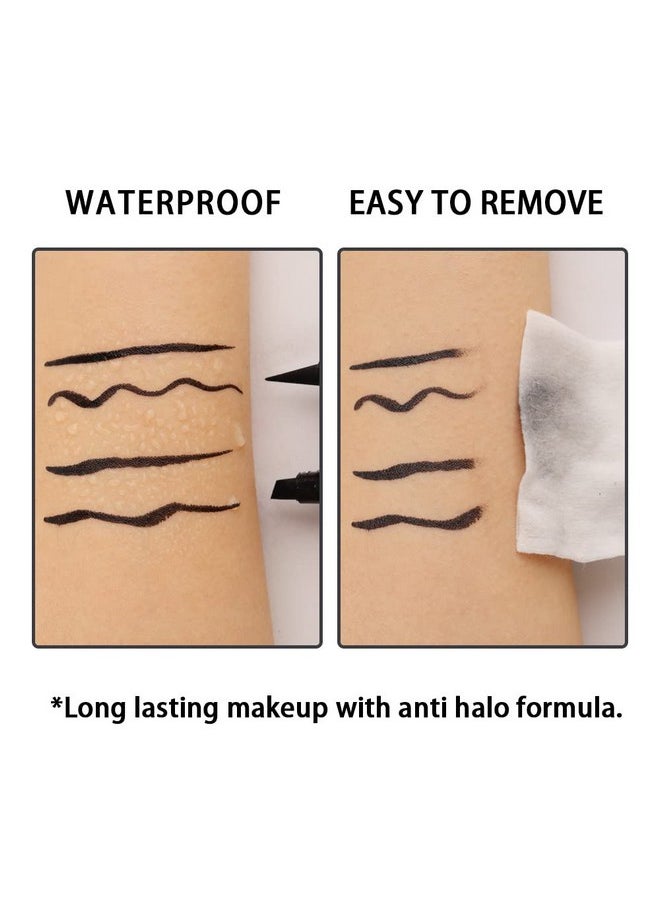 AMY'S DIARY - AMY'S DIARY 2 Pcs Waterproof Eyeliner Pen Super Slim&Thick Black Professional Makeup Liquid Eye Liner Pencil Long Lasting for Women(C1) - Image 1