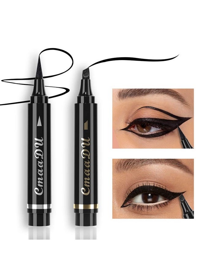 AMY'S DIARY - AMY'S DIARY 2 Pcs Waterproof Eyeliner Pen Super Slim&Thick Black Professional Makeup Liquid Eye Liner Pencil Long Lasting for Women(C1) - Image 1