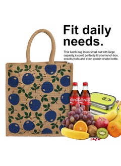 Kuber Industries Kuber Industries Shopping Bag|Jute Eco-Friendly & Reusable Grocery Bag|Hand Bag With Zip & Handle for Daily Use|(Brown)  - Image 5
