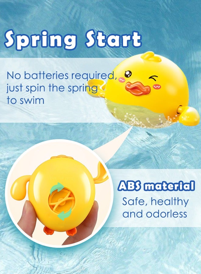 مودة مجموعة العاب بطات مائية 8 قطع مع حقيبة تخزين للاطفال - العاب مسبح متحركة للاولاد والبنات، العاب سباحة وتعليمية للرضع في حوض الاستحمام - Image 5