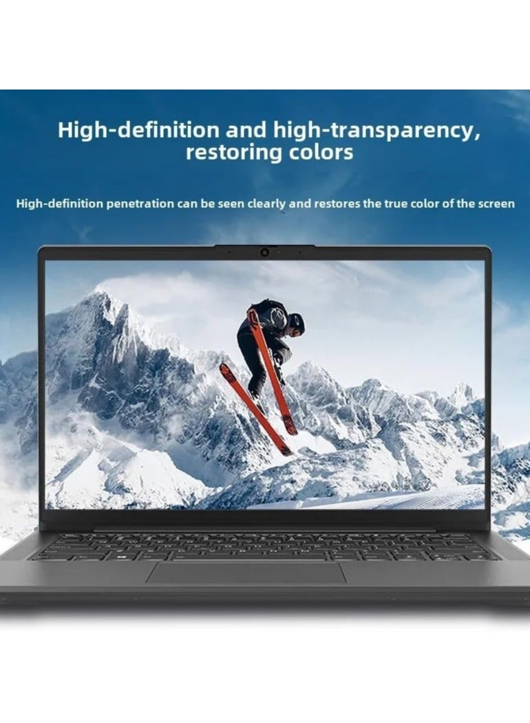 Compatible with ASUS VivoBook 14 (X1405V) 2024 14-inch Fully Transparent Silicone Laptop Keyboard Cover and HD Tempered Glass - Image 4