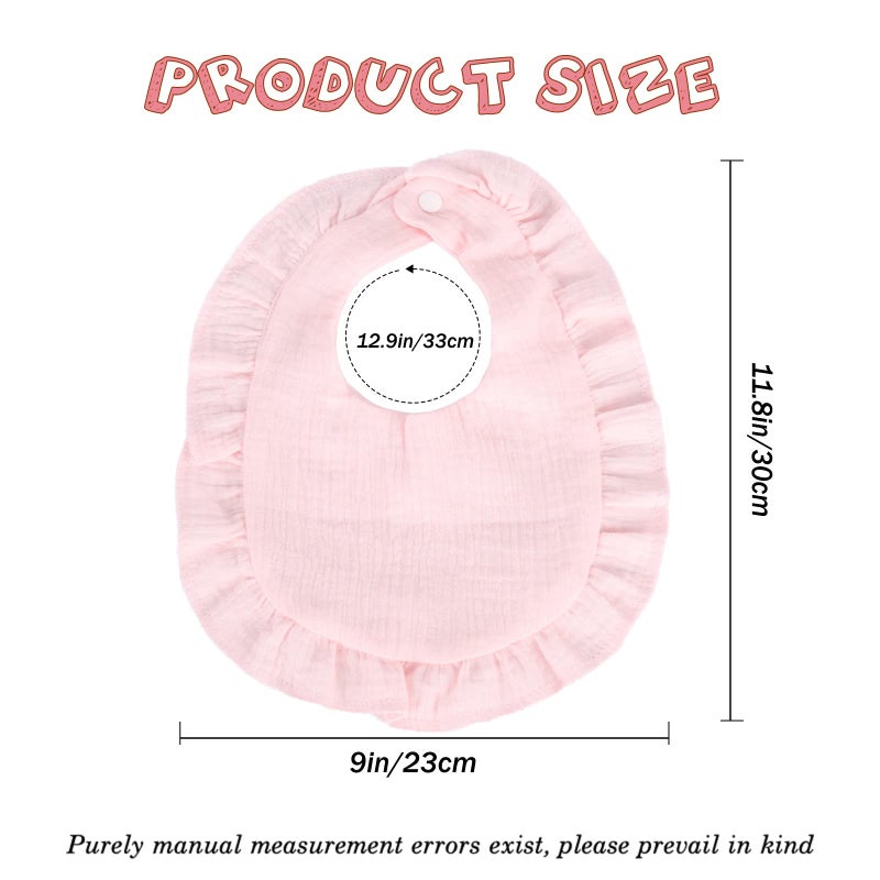 MUSBUY Baby Bibs Drooling Teething Bibs Muslin Cotton for Unisex Boys Girls Absorbent Soft Breathable - Image 3