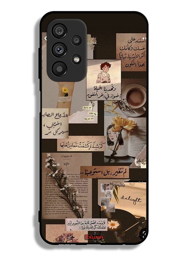 Tolwak Samsung Galaxy A23 5G Protective Case Cover Arabic Quotes Vintage - Image 1