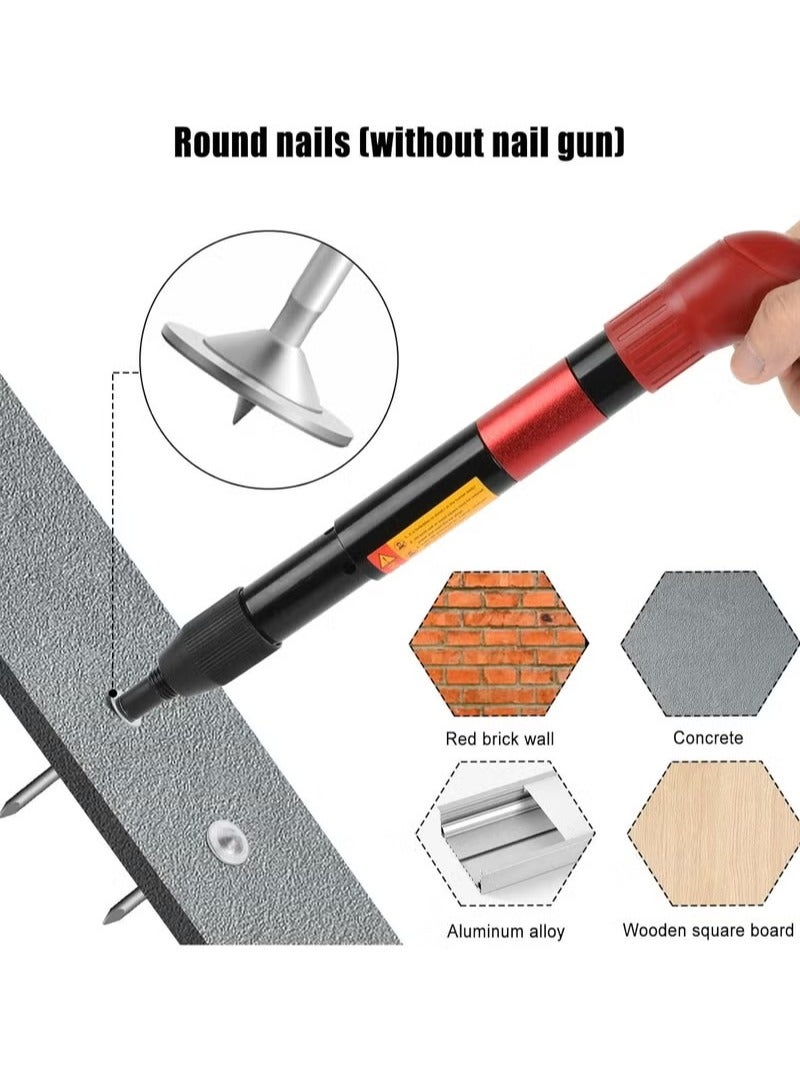 200 pcs Round Nails for Manual Steel Nail Gun, Nails for Wall Fastening Tool, Nail Gun Accessories for Concrete Ceiling， Cable Ducts， Fixed Slotting Device， Repair Tool， Home DIY - Image 4