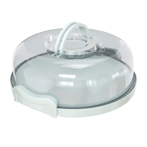 Top Shelf Elements Pie Cheesecake Carrier for up to 11 in x 3 in cake Two Sided Fashionable Stand Doubles as Five Section Serving Tray Perfect Taker Caddie for Travel
