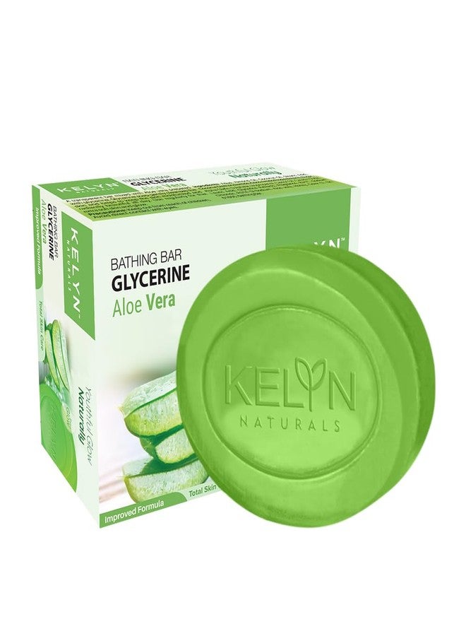 KELYN Natural Bathing Soaps (75 gm each, Pack of 4) | Aloe Vera Bathing Bar | Pure & Gentle Glycerine Soaps for Deep Cleansing, Moisturizing and Naturally Glowing Skin - Image 2