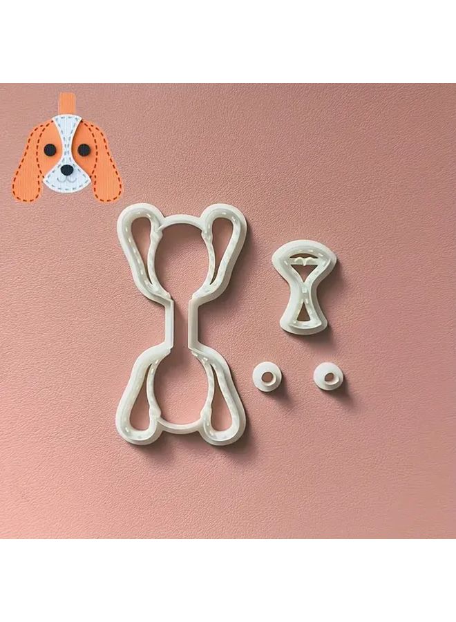 Paw Faux Leather Keychain Cutter Clay Cutting Mold Flower Fox Clay Cutter - Image 3