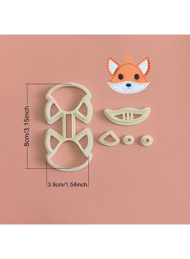 Paw Faux Leather Keychain Cutter Clay Cutting Mold Flower Fox Clay Cutter - Image 4