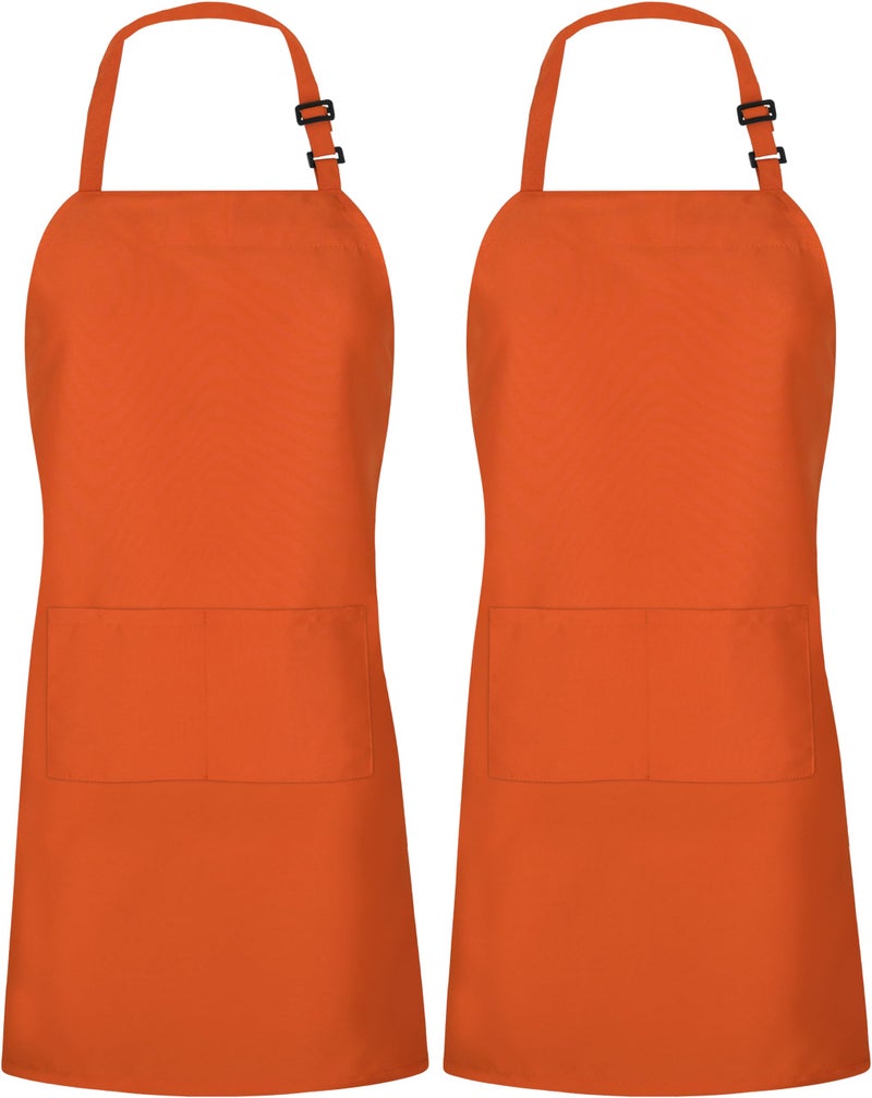 Utopia Kitchen 2 Pack Bib Apron  Adjustable with 2 Pockets  Water and Oil Resistant  Cooking Kitchen Chef Apron for Women Men - Image 3