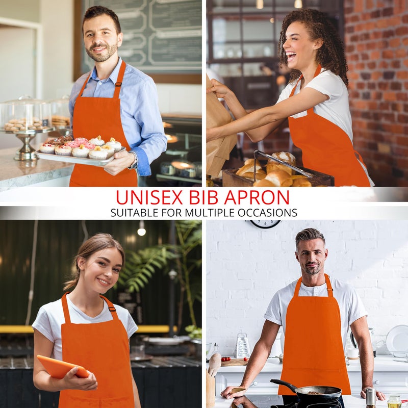 Utopia Kitchen 2 Pack Bib Apron  Adjustable with 2 Pockets  Water and Oil Resistant  Cooking Kitchen Chef Apron for Women Men - Image 5
