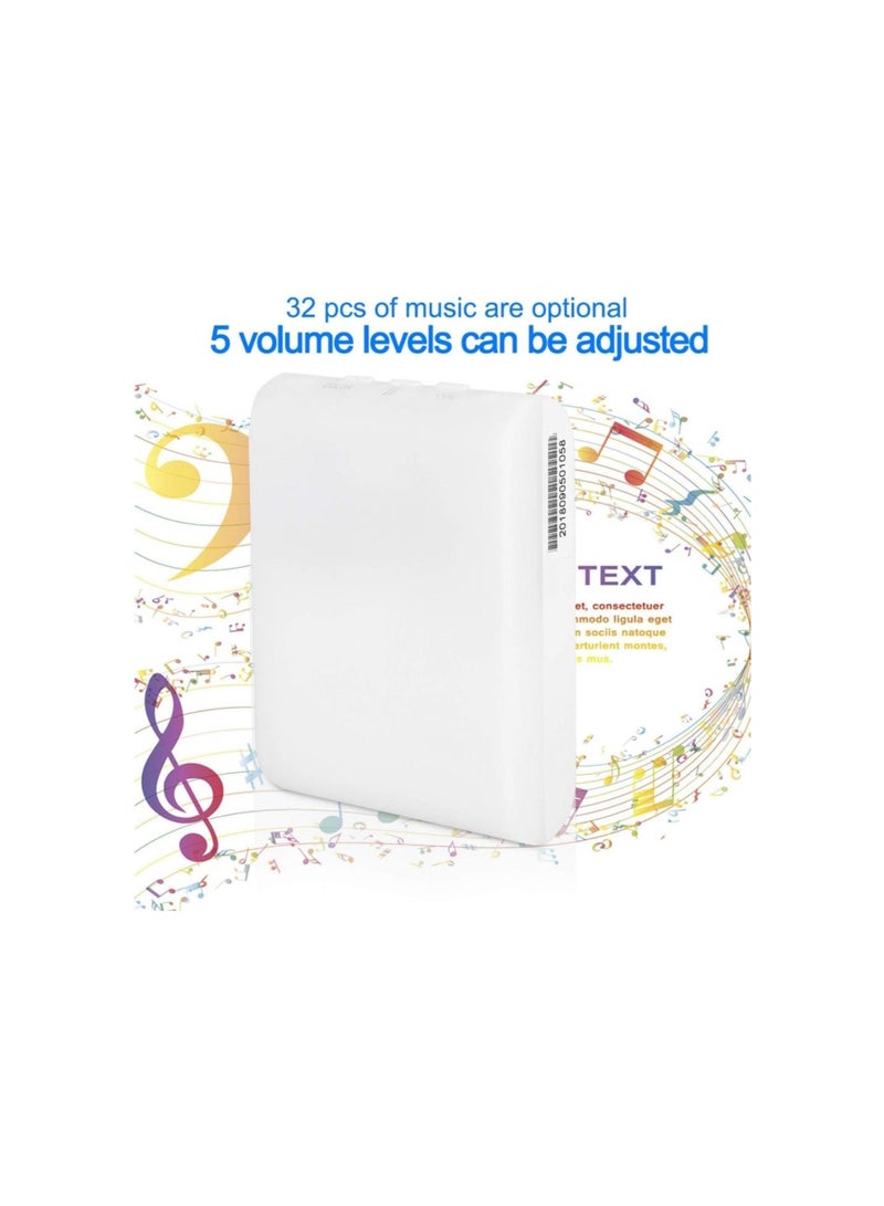 Wireless Doorbell Kit, Wireless on Door Bell Elderly Deaf Caller with 7 Kinds of Flash Lamp Color Tones Wireless Door for Hearing Impaired - Image 3