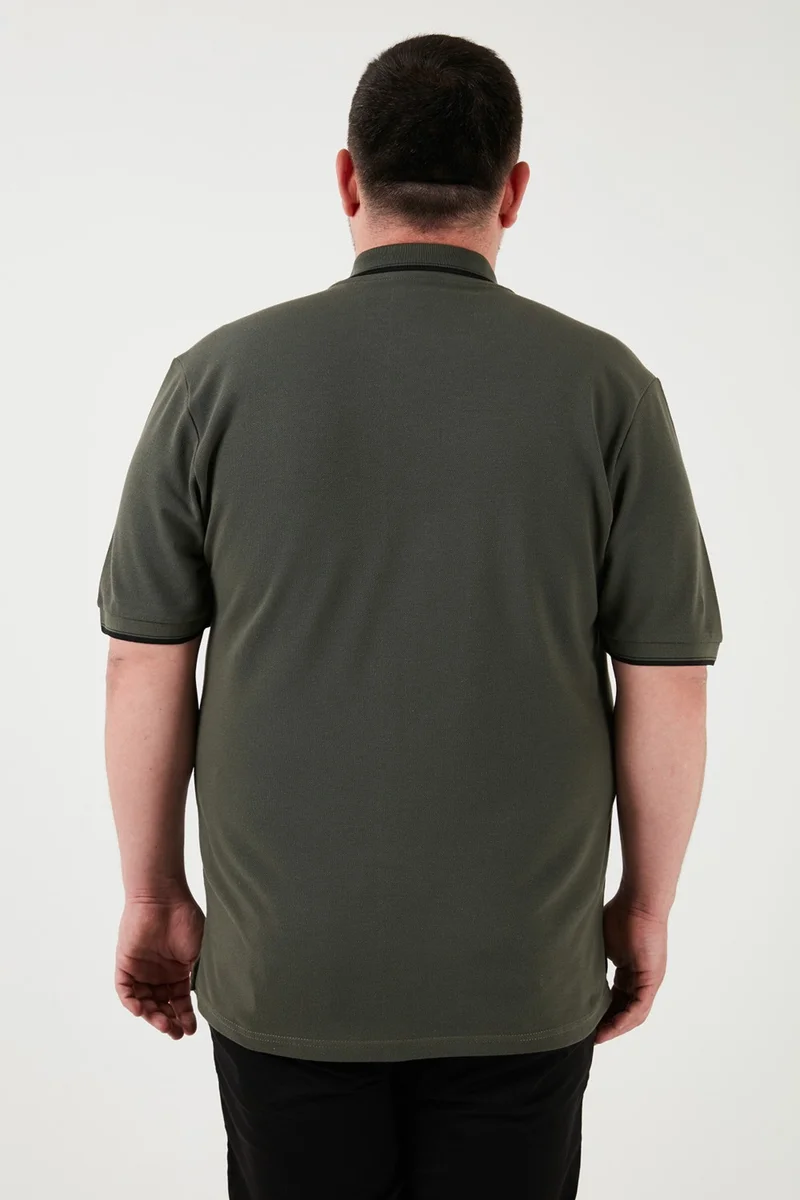 Buratti Large Size Cotton Regular Fit Polo Collar T Shirt Men's Polo Collar T Shirt 5902118B