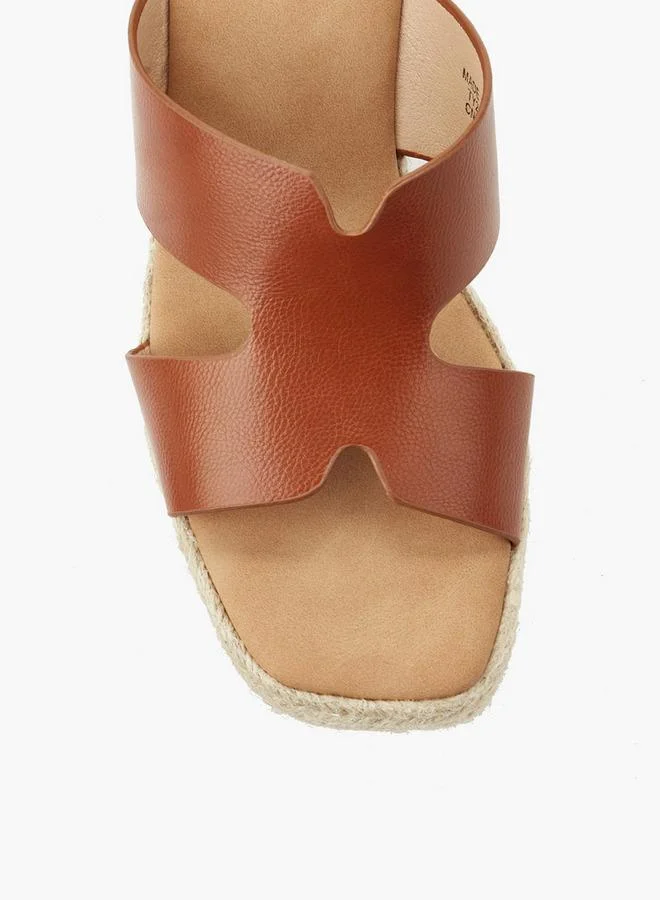 Peppermint Brown Women Wedge Heel Espadrille Sandals for Women | Best Price UAE