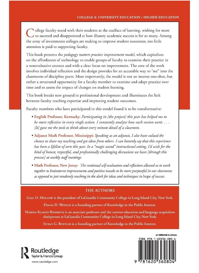 Taking College Teaching Seriously - Pedagogy Matters!: Fostering Student Success Through Faculty-Centered Practice Improvement  - Image 2