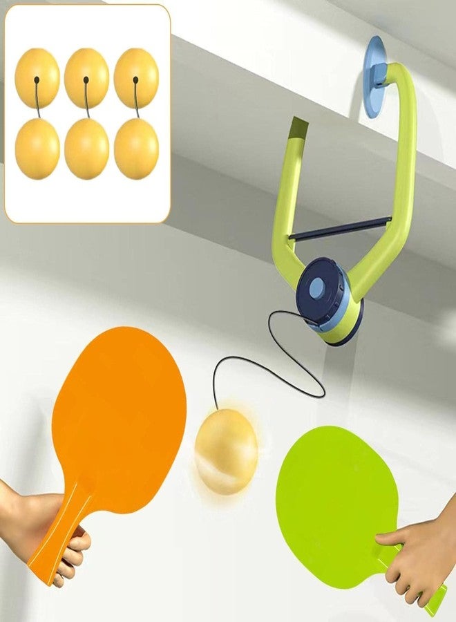 BYTEFUN Table Tennis Trainer Set for Kids Portable Indoor Ping Pong Ball and Racket Game Adjustable Height Practice - Image 2