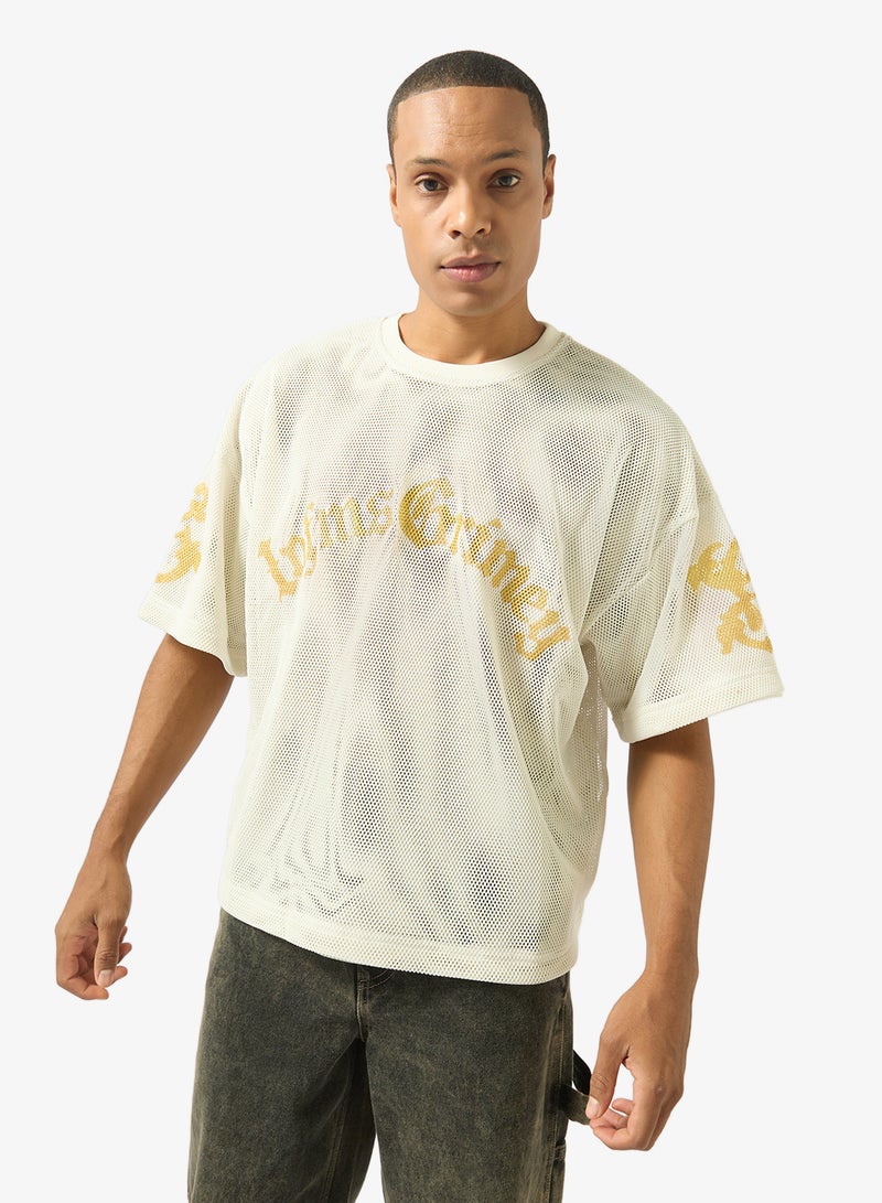 Grimey Chief Watcher Mesh Boxy T-Shirt - Image 1