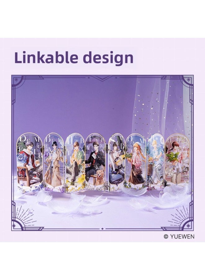 Deli QZ606 Full-time Master Cartoon Screen Ornaments Strong Magnetic Linkable Laser Acrylic Figure Screen-Color:Deli Qz606 Full-time Master Screen Ornaments (mixed) (piece)  - Image 5