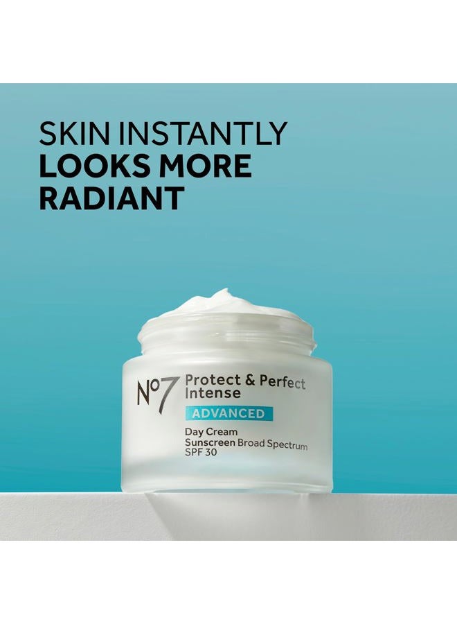 No7 Protect & Perfect Anti Aging Skincare Set - Includes SPF 30 Daytime Face Cream, Hydrating Shea Butter Night Cream & Hyaluronic Acid Face Serum (3 Piece Kit) - Image 3