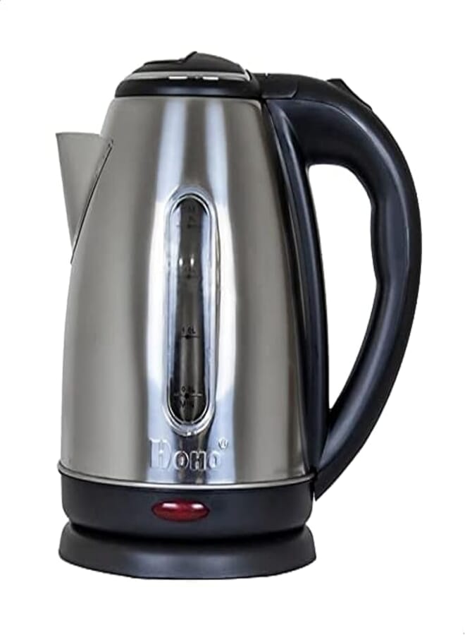 HOHO Stainless Steel Electric Kettle, 1.8 Liters - Silver - 2725516988229