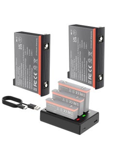 KASTWAVE 2 Packs Replacement for Insta 360 x3 Battery 1800mAh and Battery 3-Channel Fast Charge Hub Compatible with Insta 360 x3 Accessories High Capacity Electric Core (Fully Compatible with Original)  - Image 1