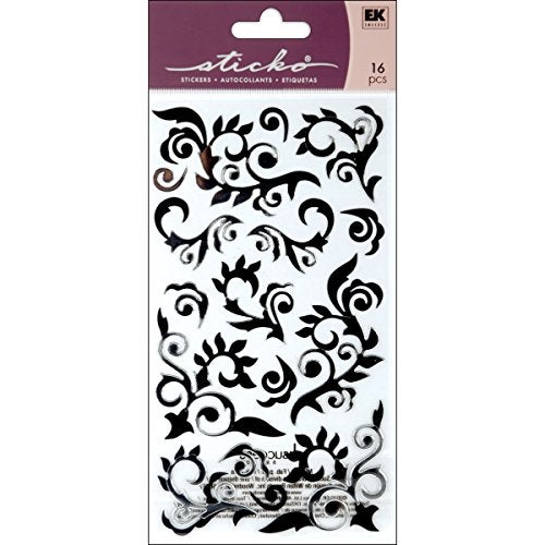 Sticko Silver Flourish Stickers - Image 1